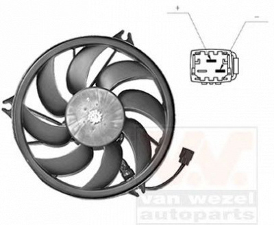 VAN WEZEL 4028747 -  Вентилятор, охлаждение двигателя